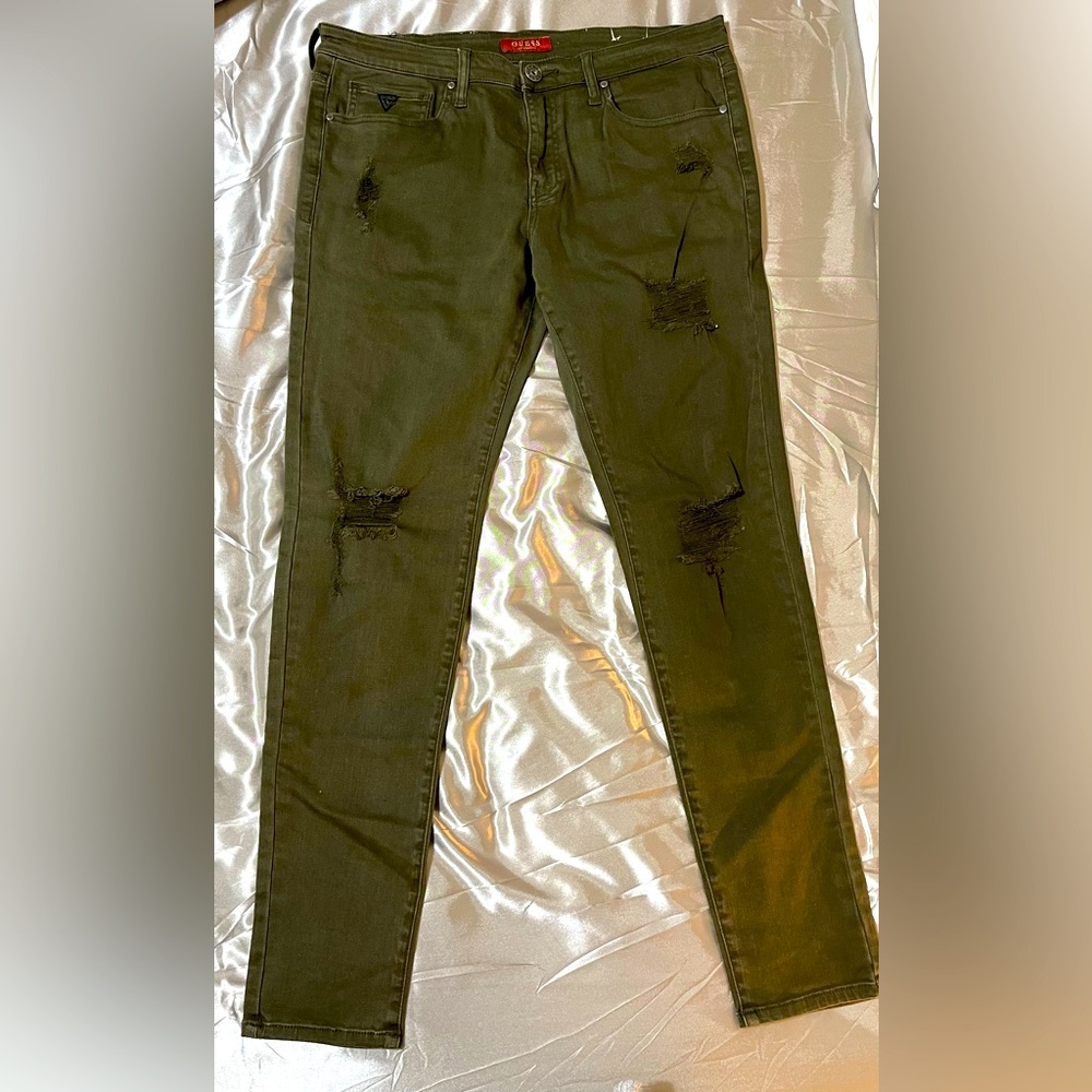 Army Green Guess Jeans